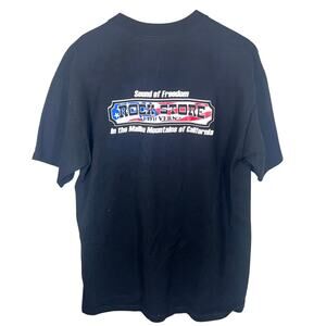 The Rock Store Ed & Vern’s Malibu Mountains Motorcycle T Shirt Size Large